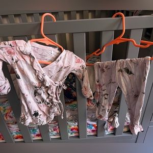 Posh Peanut Vintage Rose Kimono Set